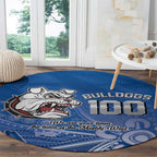 Bulldogs 100-year Anniversary Round Carpet Simple Aboriginal Motif - Aussie Hoodie