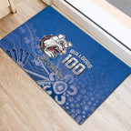 Bulldogs 100-year Anniversary Rubber Doormat Simple Aboriginal Motif - Aussie Hoodie