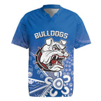 Bulldogs 100-year Anniversary Rugby Jersey Simple Aboriginal Motif - Aussie Hoodie