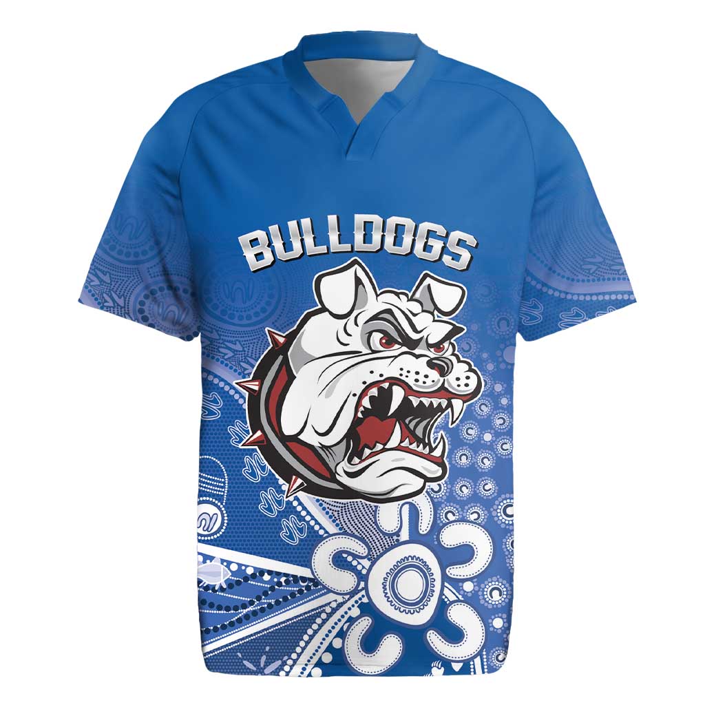 Bulldogs 100-year Anniversary Rugby Jersey Simple Aboriginal Motif - Aussie Hoodie