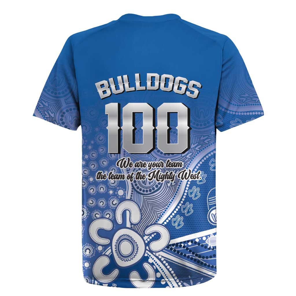 Bulldogs 100-year Anniversary Rugby Jersey Simple Aboriginal Motif - Aussie Hoodie