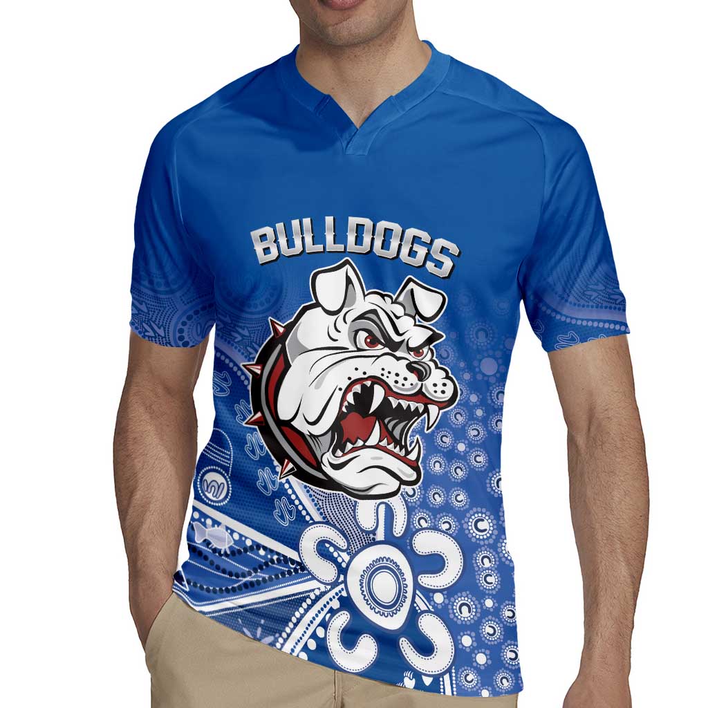 Bulldogs 100-year Anniversary Rugby Jersey Simple Aboriginal Motif - Aussie Hoodie