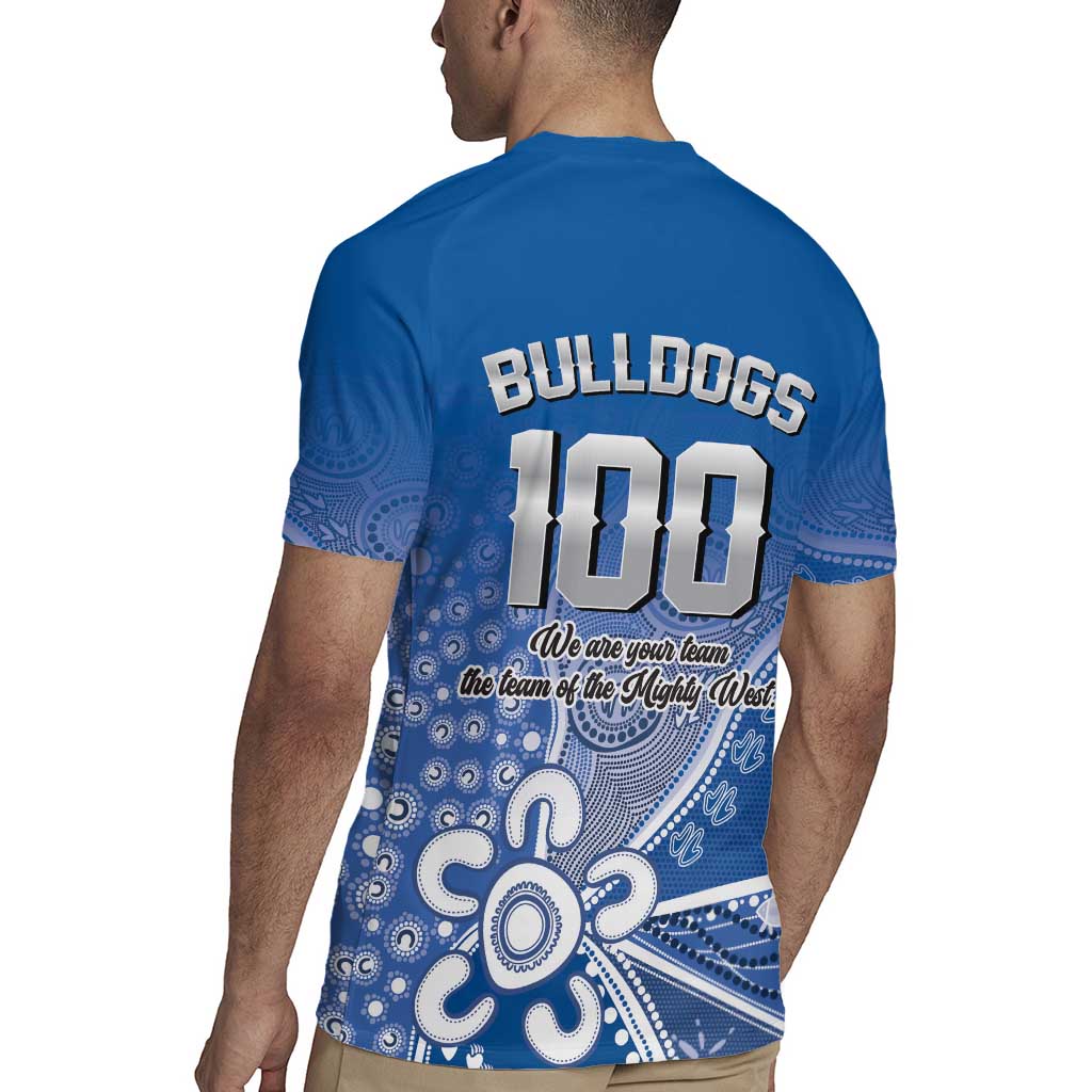Bulldogs 100-year Anniversary Rugby Jersey Simple Aboriginal Motif - Aussie Hoodie