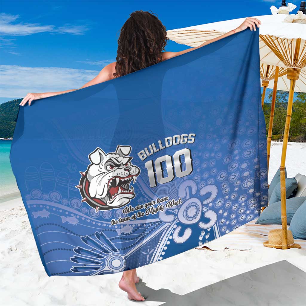Bulldogs 100-year Anniversary Sarong Simple Aboriginal Motif - Aussie Hoodie