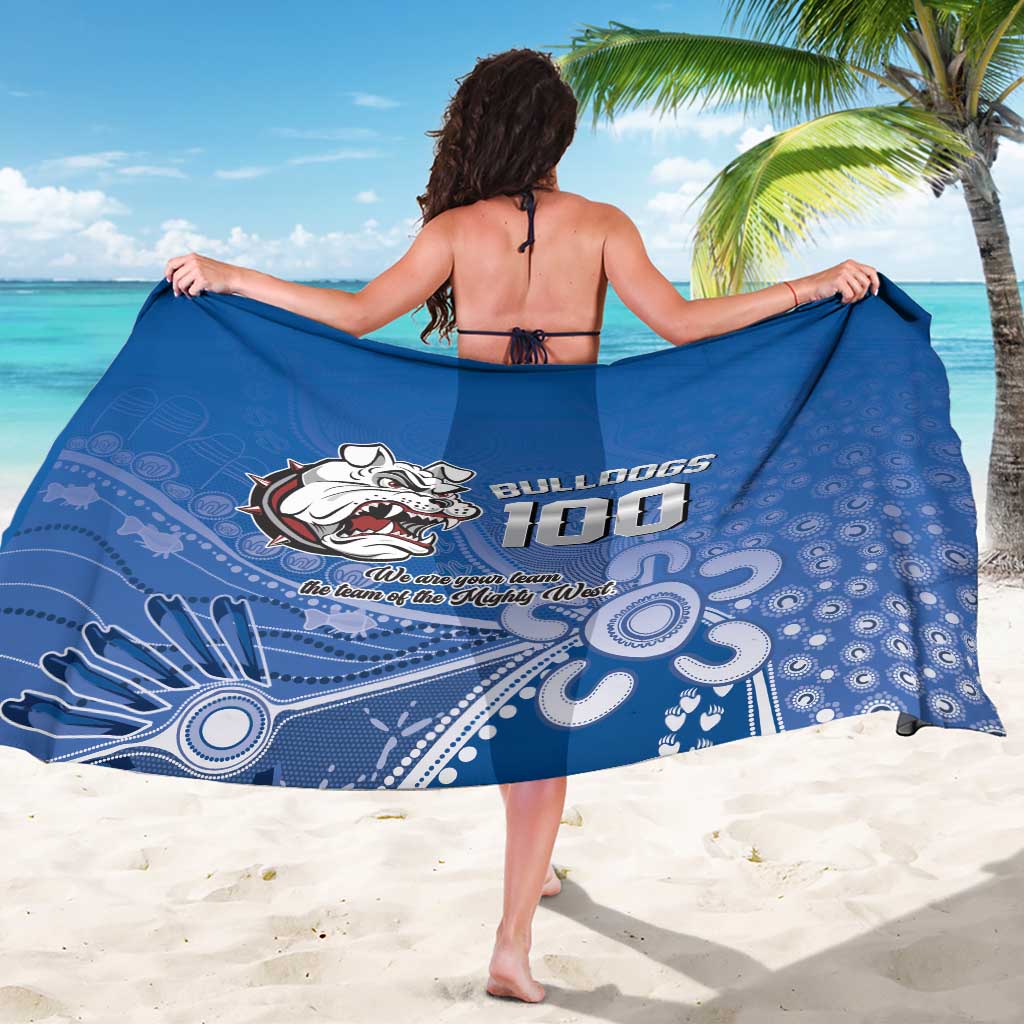 Bulldogs 100-year Anniversary Sarong Simple Aboriginal Motif - Aussie Hoodie