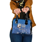 Bulldogs 100-year Anniversary Shoulder Handbag Simple Aboriginal Motif - Aussie Hoodie