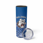 Bulldogs 100-year Anniversary Skinny Tumbler Simple Aboriginal Motif - Aussie Hoodie
