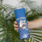 Bulldogs 100-year Anniversary Skinny Tumbler Simple Aboriginal Motif - Aussie Hoodie