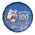 Bulldogs 100-year Anniversary Spare Tire Cover Simple Aboriginal Motif - Aussie Hoodie