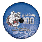 Bulldogs 100-year Anniversary Spare Tire Cover Simple Aboriginal Motif - Aussie Hoodie