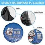 Bulldogs 100-year Anniversary Spare Tire Cover Simple Aboriginal Motif - Aussie Hoodie
