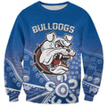 Bulldogs 100-year Anniversary Sweatshirt Simple Aboriginal Motif - Aussie Hoodie