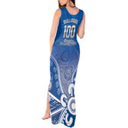 Bulldogs 100-year Anniversary Tank Maxi Dress Simple Aboriginal Motif - Aussie Hoodie
