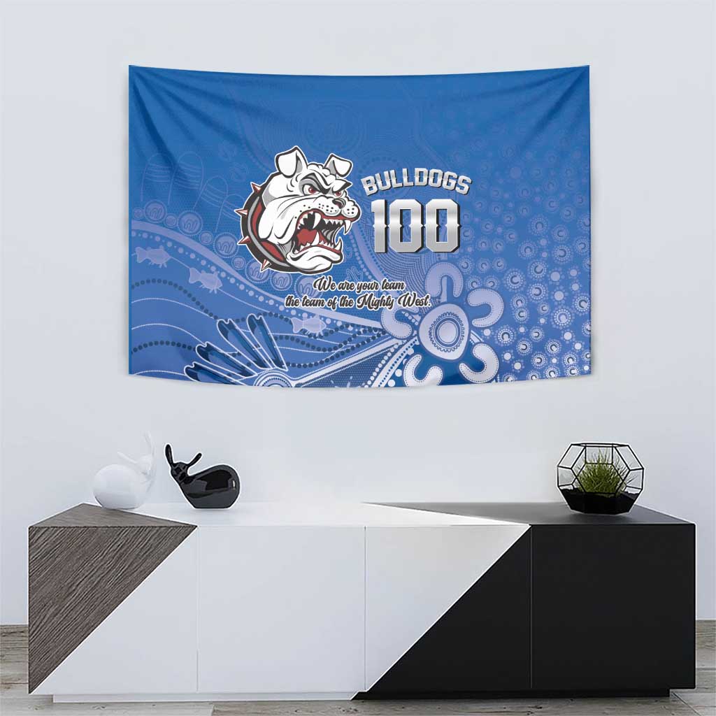 Bulldogs 100-year Anniversary Tapestry Simple Aboriginal Motif - Aussie Hoodie
