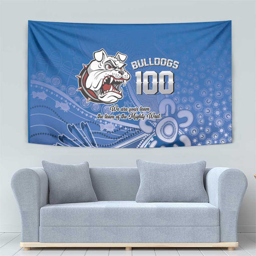 Bulldogs 100-year Anniversary Tapestry Simple Aboriginal Motif - Aussie Hoodie