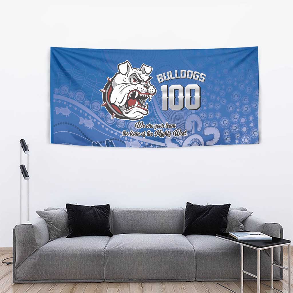 Bulldogs 100-year Anniversary Tapestry Simple Aboriginal Motif - Aussie Hoodie