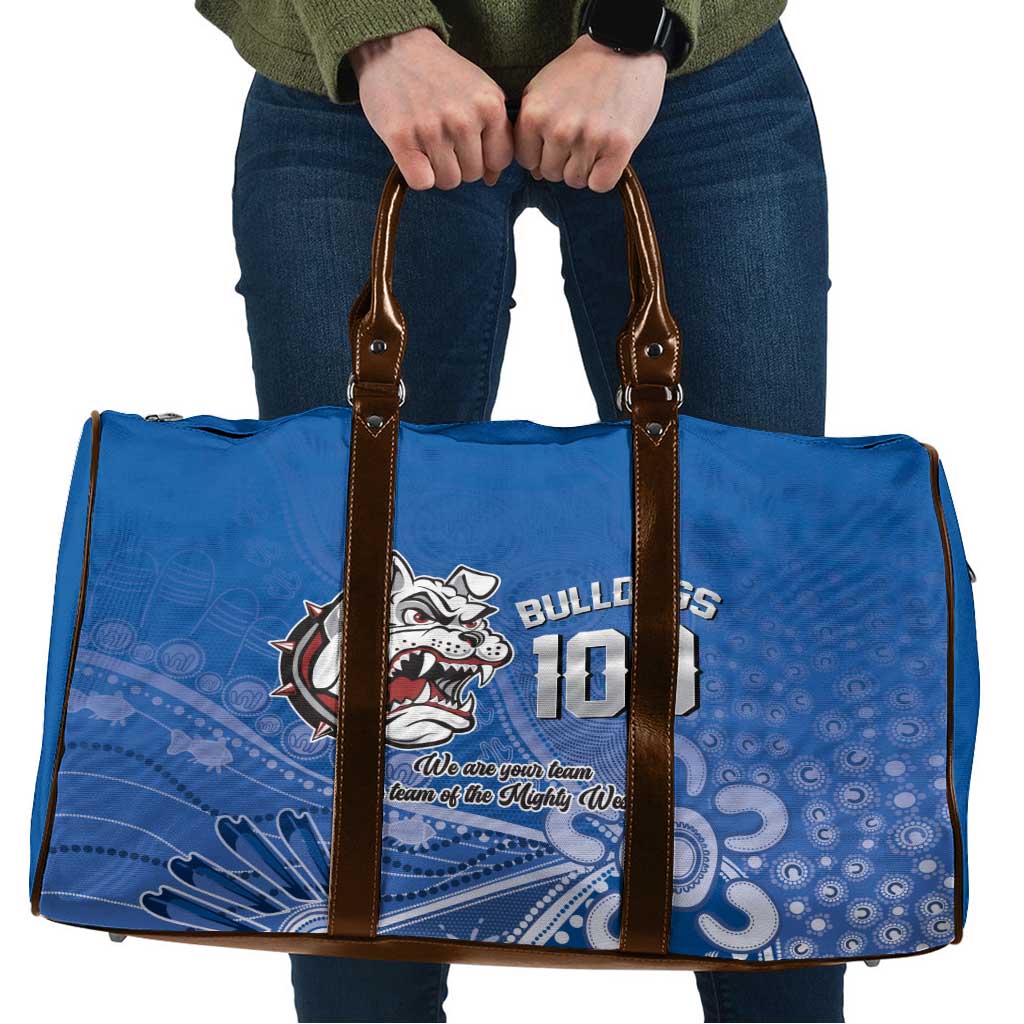 Bulldogs 100-year Anniversary Travel Bag Simple Aboriginal Motif - Aussie Hoodie