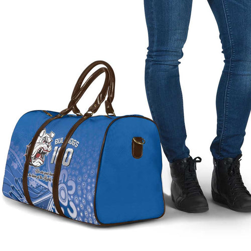 Bulldogs 100-year Anniversary Travel Bag Simple Aboriginal Motif - Aussie Hoodie