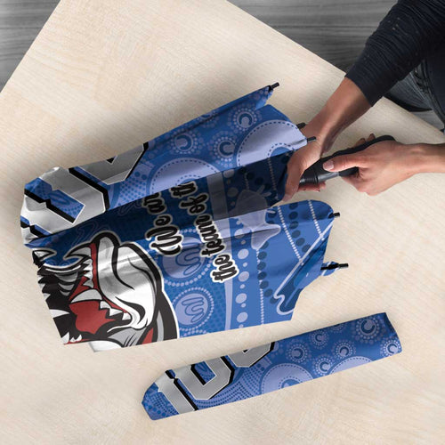Bulldogs 100-year Anniversary Umbrella Simple Aboriginal Motif - Aussie Hoodie