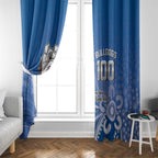 Bulldogs 100-year Anniversary Window Curtain Simple Aboriginal Motif - Aussie Hoodie