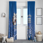 Bulldogs 100-year Anniversary Window Curtain Simple Aboriginal Motif - Aussie Hoodie