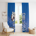 Bulldogs 100-year Anniversary Window Curtain Simple Aboriginal Motif - Aussie Hoodie