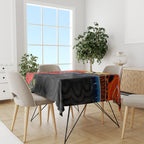 ANZAC Day Australia Poppy Flower Tablecloth Aboriginal Style