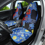 Remember Them ANZAC day Car Seat Cover Soldier In Starry Night Oil Paint Style