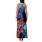 Remember Them ANZAC day Family Matching Tank Maxi Dress and Hawaiian Shirt Soldier In Starry Night Oil Paint Style