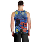 Remember Them ANZAC day Men Tank Top Soldier In Starry Night Oil Paint Style