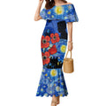 Remember Them ANZAC day Mermaid Dress Soldier In Starry Night Oil Paint Style