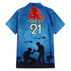 Custom Bulldogs Rugby ANZAC Hawaiian Shirt The Military Soldiers with Aboriginal Style