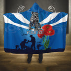 Custom Bulldogs Rugby ANZAC Hooded Blanket The Military Soldiers with Aboriginal Style