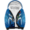 Custom Bulldogs Rugby ANZAC Sherpa Hoodie The Military Soldiers with Aboriginal Style