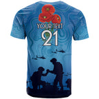 Custom Bulldogs Rugby ANZAC T Shirt The Military Soldiers with Aboriginal Style