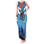 Custom Bulldogs Rugby ANZAC Tank Maxi Dress The Military Soldiers with Aboriginal Style