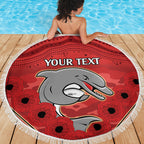 Custom Dolphins Rugby ANZAC Beach Blanket Aboriginal and Army Patterns
