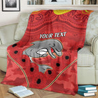 Custom Dolphins Rugby ANZAC Blanket Aboriginal and Army Patterns