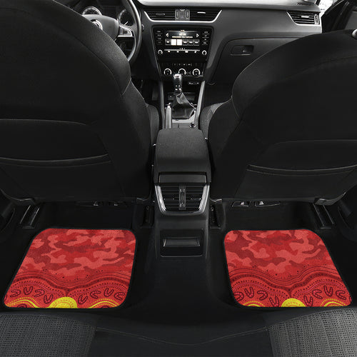 Custom Dolphins Rugby ANZAC Car Mats Aboriginal and Army Patterns