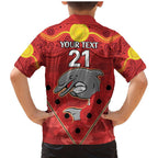 Custom Dolphins Rugby ANZAC Family Matching Mermaid Dress and Hawaiian Shirt Aboriginal and Army Patterns