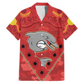 Custom Dolphins Rugby ANZAC Family Matching Mermaid Dress and Hawaiian Shirt Aboriginal and Army Patterns