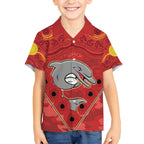 Custom Dolphins Rugby ANZAC Hawaiian Shirt Aboriginal and Army Patterns