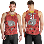 Custom Dolphins Rugby ANZAC Men Tank Top Aboriginal and Army Patterns