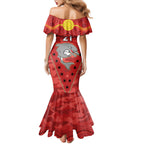 Custom Dolphins Rugby ANZAC Mermaid Dress Aboriginal and Army Patterns