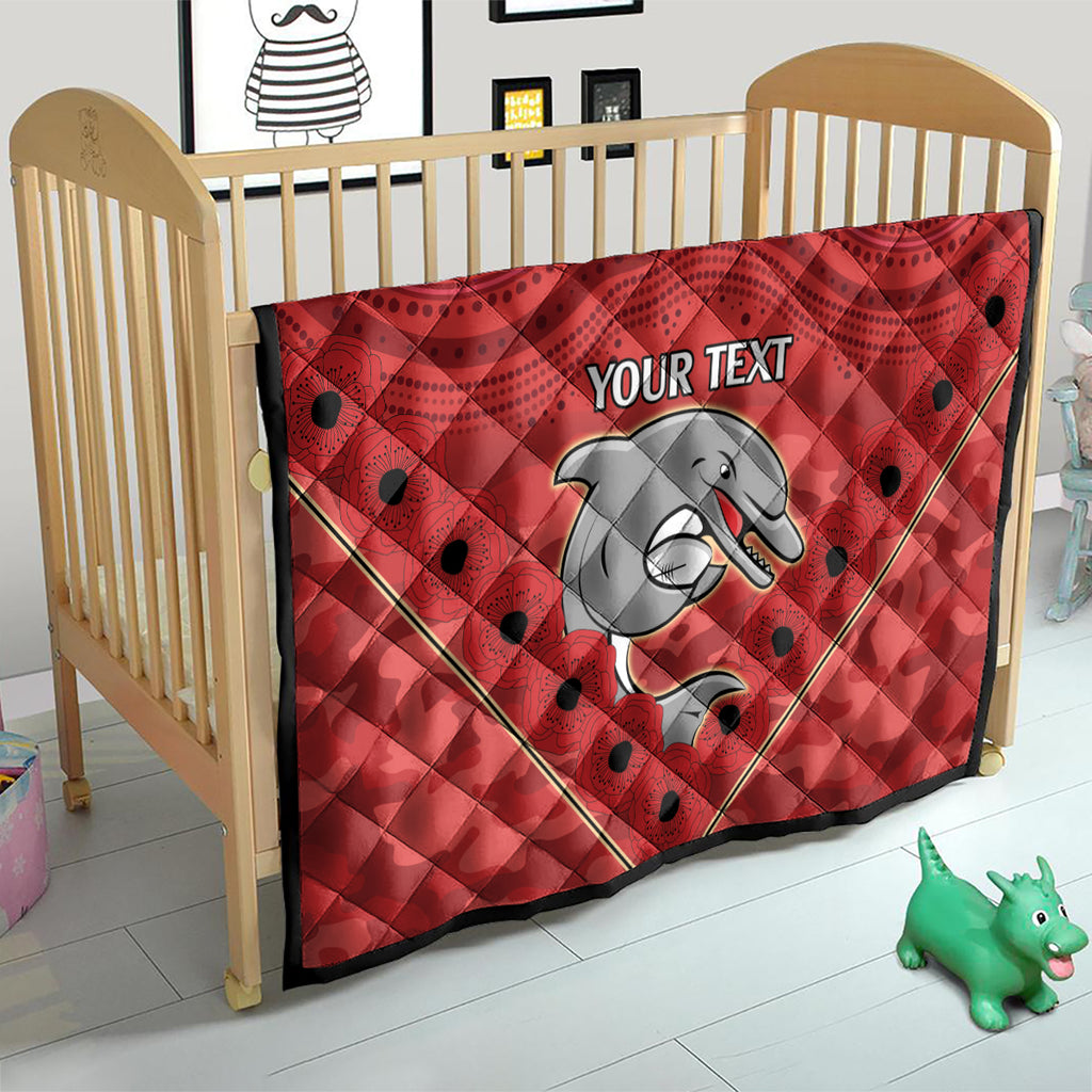 Custom Dolphins Rugby ANZAC Quilt Aboriginal and Army Patterns