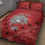Custom Dolphins Rugby ANZAC Quilt Bed Set Aboriginal and Army Patterns