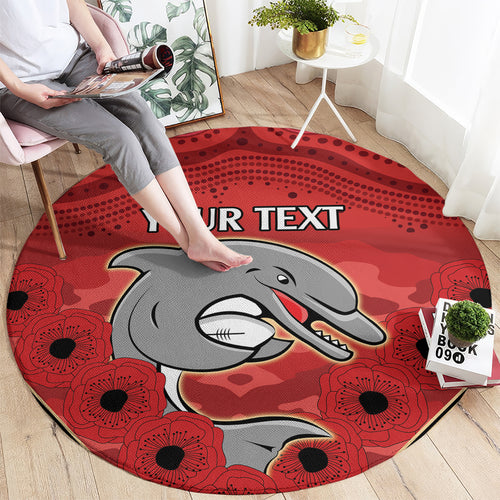 Custom Dolphins Rugby ANZAC Round Carpet Aboriginal and Army Patterns