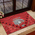 Custom Dolphins Rugby ANZAC Rubber Doormat Aboriginal and Army Patterns