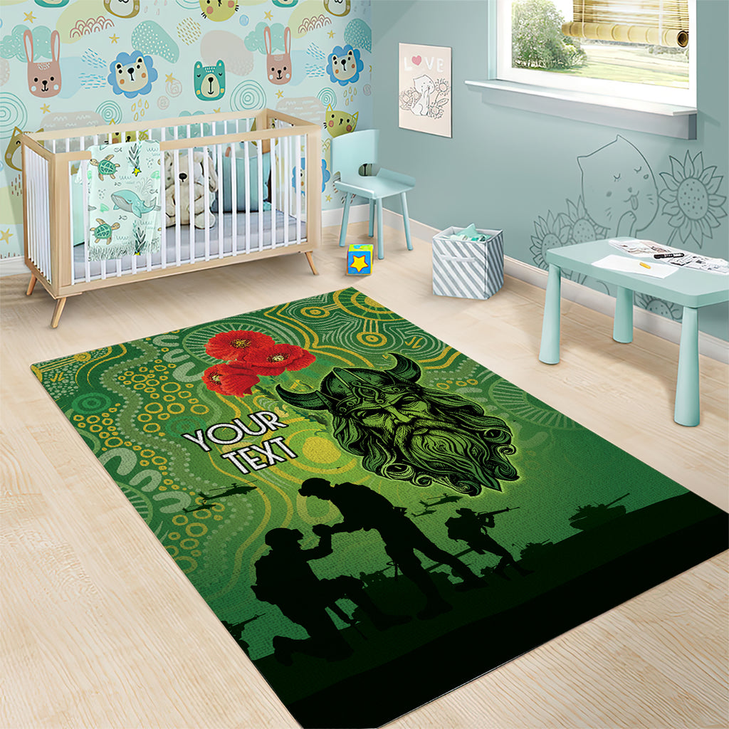 Custom Raiders Rugby ANZAC Area Rug Canberra The Military Soldiers