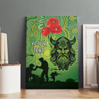 Custom Raiders Rugby ANZAC Canvas Wall Art Canberra The Military Soldiers
